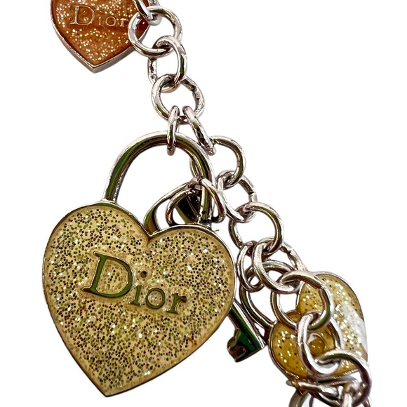 Christian Dior Heart Lock and Keys Charm Long Necklace - Picture 13 of 13
